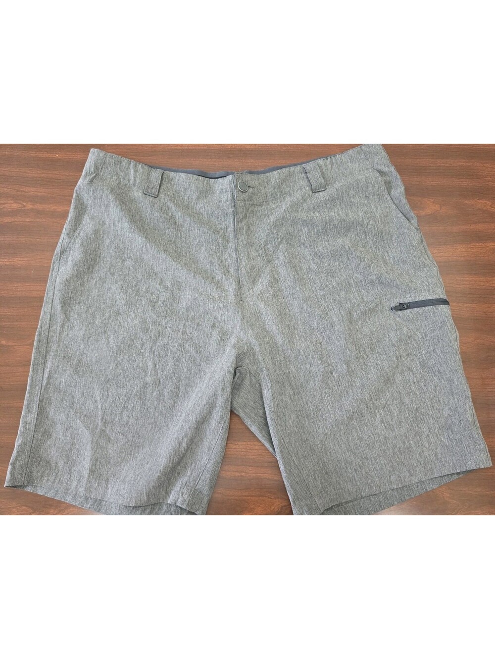 ZeroXposur Travel Shorts Mens 40 Gray Stretch Performance Hiking Golf Casual